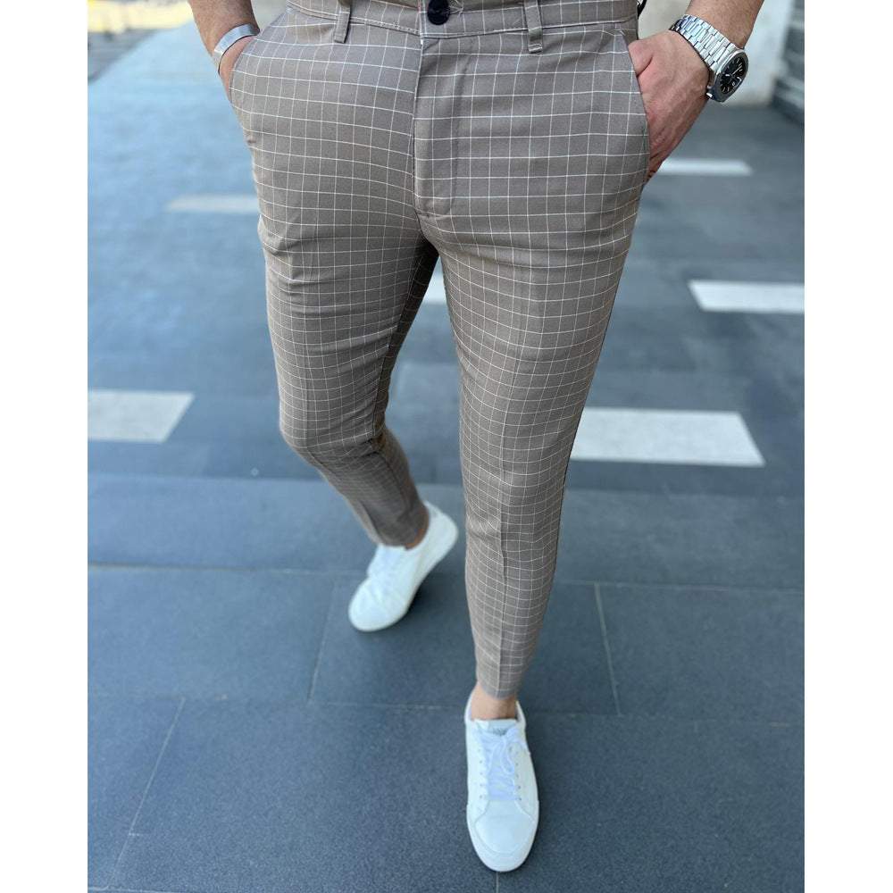 Small Checkered Trousers Checkered Leisure pants