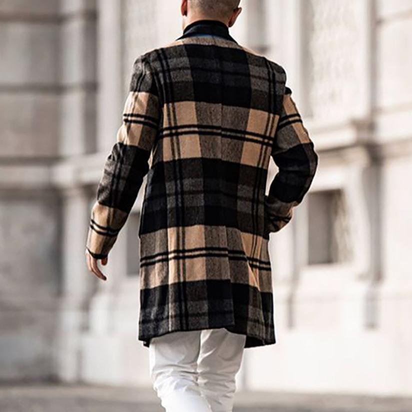 Men's Casual Long Overcoat